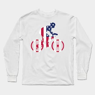 PROUD AMERICAN CYCLIST Long Sleeve T-Shirt